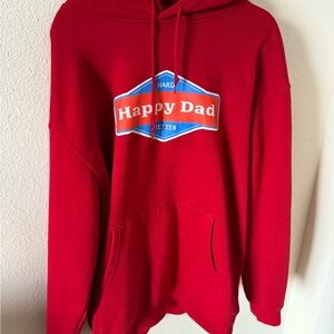 Happy Dad Red Men's Sweatshirt